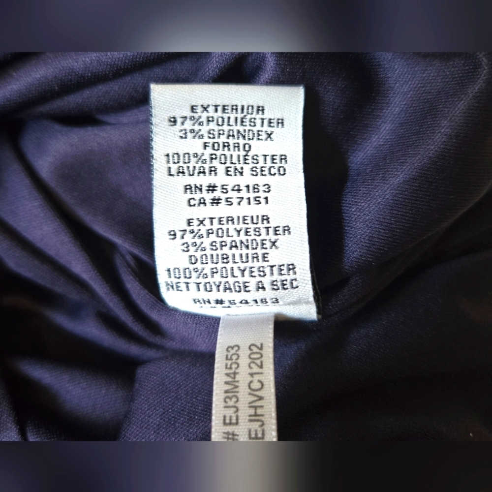 Blue Sleeveless Pleated Sheath Dress Size 8 - Picture 10 of 14